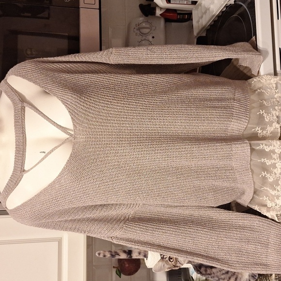 B  Moral Fiber stretch long sleeve pullover plus size sweater 3X - Picture 1 of 4